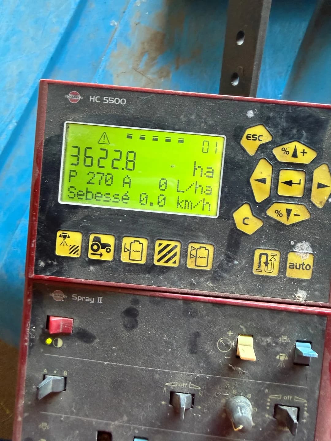 Hardi Ranger 2500 – HC 5500 komputer és Spray II vezérlés